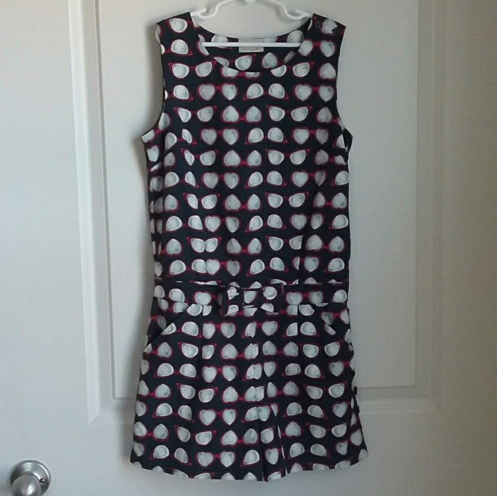Next Co UK Girls Glasses Print Side Pockets Romper